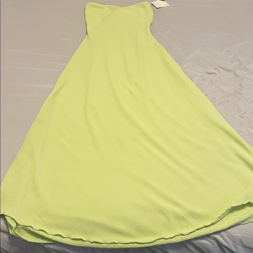 See You Monday Lime Green open back Dress